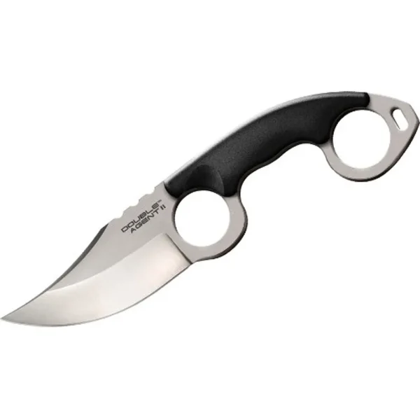 Cold Steel CS-39FN Double Agent II Clip Point 3″ Plain Blade Knife