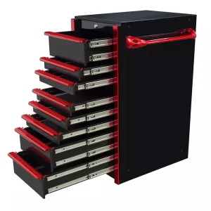 Extreme Tools Black w/ Chrome 19″ 8-Drawer Side Boxes (GW192508SBBKC) - view 4