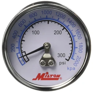 Milton 1192 1/4″ NPT High Pressure Gauge