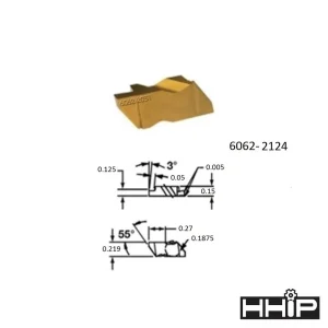 HHIP T/NG-2125R C5 COATED RIGHT HAND GROOVING CARBIDE INSERT (6062-2124) - view 4