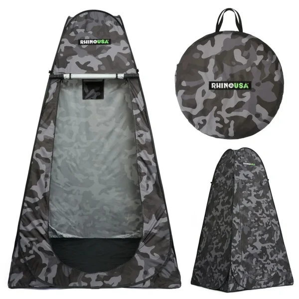 Rhino USA Popup Privacy Tent – Camo (CA-PT2X6-CAMO)