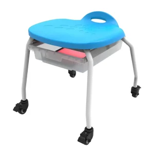 Luxor Workspaces Stackable Classroom Stool, Wheels, Storage (MBS-STOOL-1)