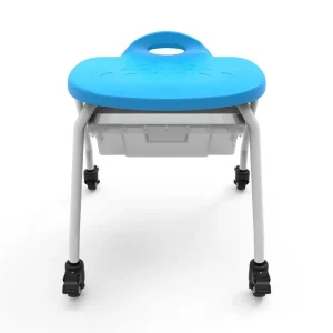 Luxor Workspaces Stackable Classroom Stool, Wheels, Storage (MBS-STOOL-1) - view 3