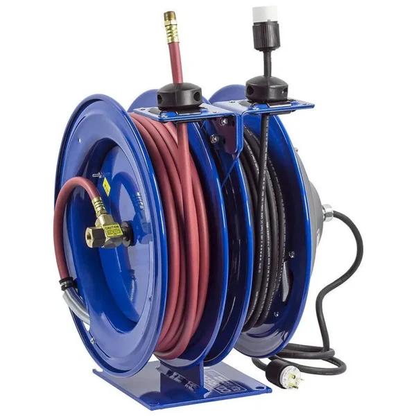 Coxreels Electric Air Reel 50′ Air Hose with Extension Cord (C-L350-5016-A)