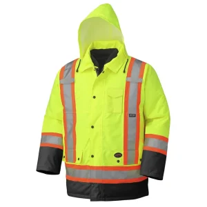 Pioneer Safety 100% Waterproof 7-in-1 Parka, Hi-Vis Yellow/Green (V1120161U-S) - view 3