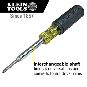 Klein Tools 32559 Multi-bit Screwdriver / Nut Driver, Extended Reach 6-in-1 Tool - view 2