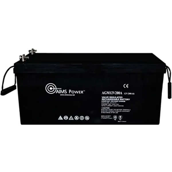 AIMS Power Heavy Duty Deep Cycle Battery 12V 200Ah (AGM12V200A)