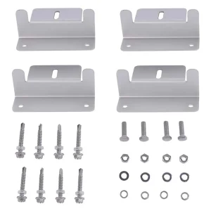 AIMS Power 4-Piece Aluminum Bracket for Solar Panel Mounting (PV-ALBRACKET)