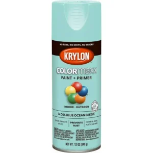 Colormaxx K05506007 Spray Paint + Primer, Gloss Blue Ocean Breeze, 12-oz.