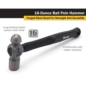 Titan Tools 16 oz. Ball Pein Hammer (63316) - view 2