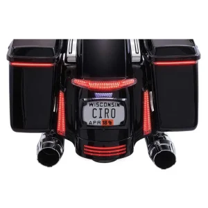 Ciro Latitude Taillight And License Plate Frame Holder – Black (40054)