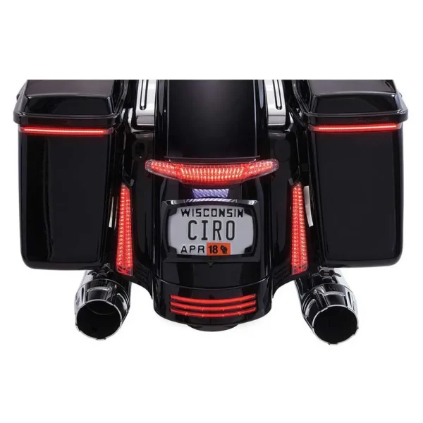 Ciro Latitude Taillight And License Plate Frame Holder – Black (40054)