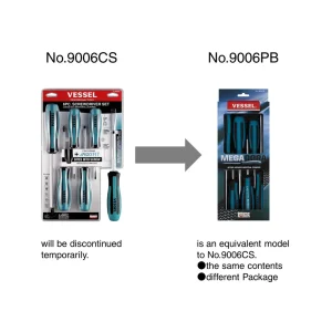 Vessel MEGADORA JAWSFIT Screwdriver 6 Pc Set (9006PB) - view 3