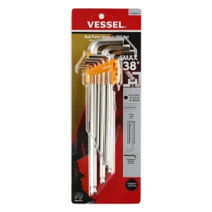 Vessel Ball Point Hex L-Key Wrench Long Type 9 Pc Set (8309BPLU) - view 2