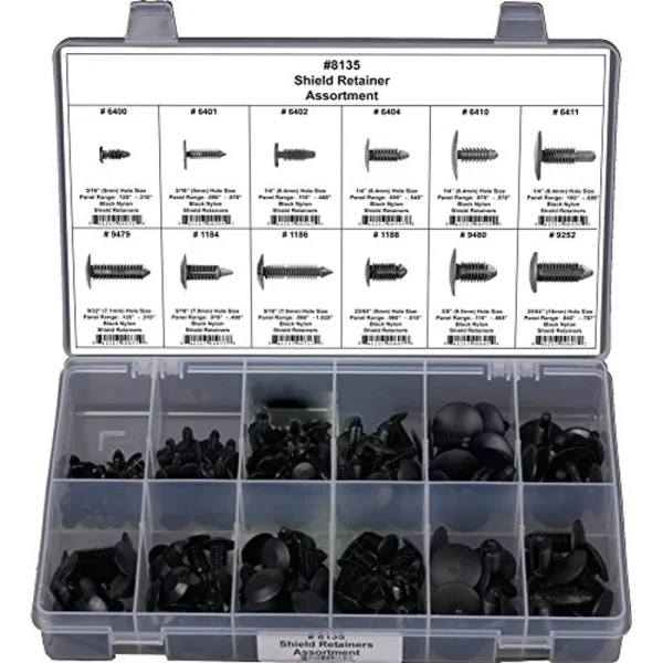 Disco Automotive 8135 Universal Shield Retainer Assortment