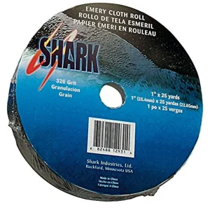 Shark 12928 1″ x 25 Yds. Aluminum Oxide Emery Cloth Roll 80 Grit