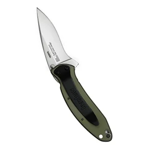 Kershaw 1620OL Scallion, Olive Drab Pocket Knife; 2.4 Bead-Blasted 420HC Blade - view 3