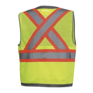 Pioneer Safety Vest for Men Hi Vis Reflective Neon, XL (V1010260U-XL) - view 2