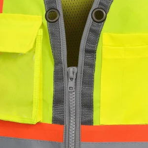 Pioneer Safety Vest for Men Hi Vis Reflective Neon, XL (V1010260U-XL) - view 3