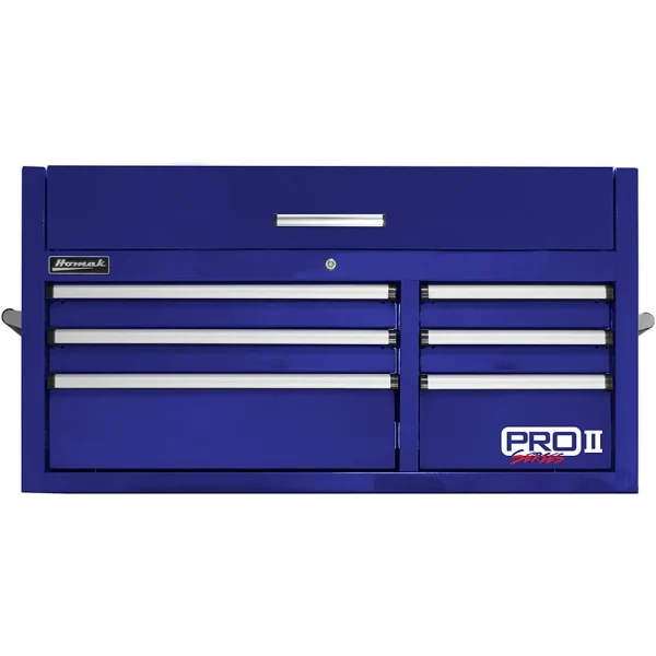 Homak PRO II Series 41″ 6-Drawer Top Chest, Blue (BL02041062)