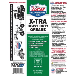 Lucas Oil 10301 X-Tra Heavy Duty Grease- 14.5 oz. - view 2