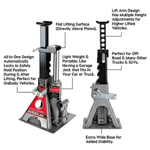 Powerbuilt 620471 3 Ton All-in-One Hydraulic Bottle Jack and Jackstand - view 3
