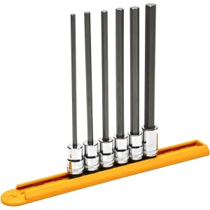 Gearwrench 82554 6 Pc. 3/8″ Drive Long Length Hex Bit Metric Socket Set - view 2