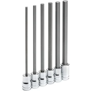 Gearwrench 82554 6 Pc. 3/8″ Drive Long Length Hex Bit Metric Socket Set - view 4