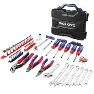 WORKPRO 87 Pcs Mechanics Tool Set, Hand Tools Kit with Storage Tool Box - view 2