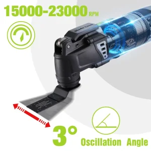 WORKPRO 3.0 Amp Corded Quick-Lock Replaceable Oscillating Saw with 7 Variable Speed 3° Oscillation A - view 4