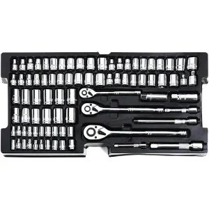 WORKPRO 408 Pcs Mechanics Tool Set with 3-Drawer Heavy Duty Metal Box - view 3