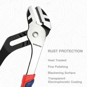 WORKPRO 10-Inch Groove Joint Pliers, Adjustable Water Pump Pliers (W) - view 3