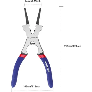 WORKPRO 8″ Welding Pliers, Multi-Functional CR-V Steel Welding Pliers - view 2