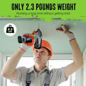 WORKPRO 12V Cordless Impact Driver Kit, 1/4” Hex Electric Impact Drill/Driver Set with 2.0Ah Lithium - view 4