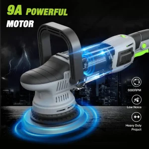 WORKPRO Buffer Polisher, 6-inch 1080W Dual Action Random Orbital Polish Kit - view 2