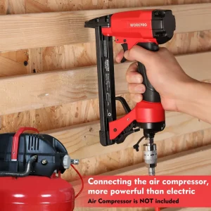 WORKPRO Pneumatic 21/22 Gauge Staple Gun, 8016/7116 Upholstery Stapler with Staples 1/4” to 5/8” - view 4