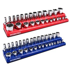 WORKPRO 1/2-inch, 1/4-inch, 3/8-inch Magnetic Socket Organizer Set - view 2