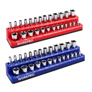WORKPRO 1/2-inch, 1/4-inch, 3/8-inch Magnetic Socket Organizer Set - view 3