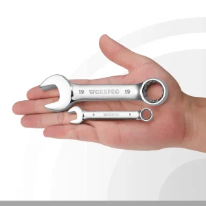 WORKPRO 12 Pcs Stubby Combination Wrench Set - view 2