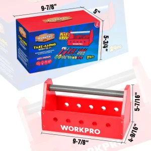 WORKPRO 24 Pcs/43 Pcs/70 Pcs Wooden Building Toy Tool Kit, Great Gift for Toddlers 3+ - view 3