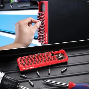 WORKPRO Magnetic Hex 39 Hole Screwdriver Drill Bit Organizer for 1/4 Inch Hex Bit & Drive Bit Adapte - view 4