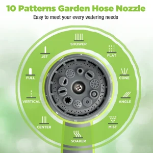 Garden Hose Nozzle Sprayer with 10 Spray Patterns - view 3