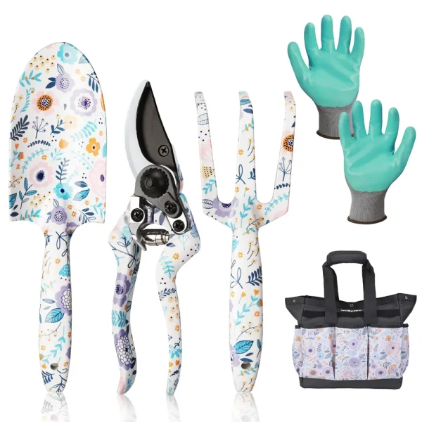 WORKPRO 5PCS Aluminum Heavy Duty Gardening Tool Set