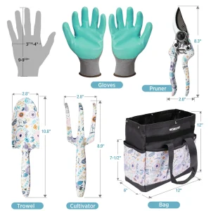 WORKPRO 5PCS Aluminum Heavy Duty Gardening Tool Set - view 2