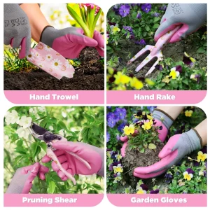 WORKPRO 4PCS Aluminum Garden Tool Set - view 3