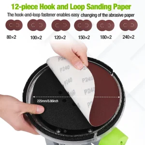 WORKPRO 720W Electric Drywall Sander with Vacuum - view 2