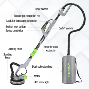 WORKPRO 720W Electric Drywall Sander with Vacuum - view 3