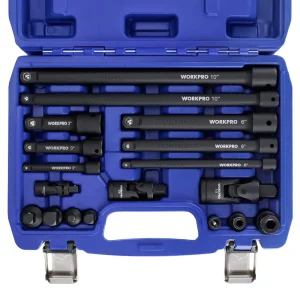 WORKPRO 18 Pcs Drive Tool Accessory Set