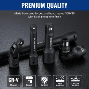 WORKPRO 18 Pcs Drive Tool Accessory Set - view 3
