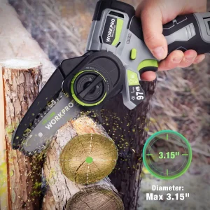 WORKPRO Cordless Detail Belt Sander, Mini Chain Saw, Electric Blower, 3-in-1 Power Tool Combo Kit - view 3
